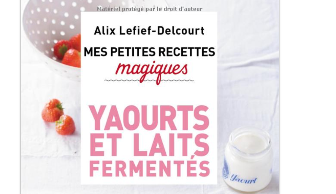 Livre de poche de 100 recettes pour yaourts avec yaourtière éléctrique